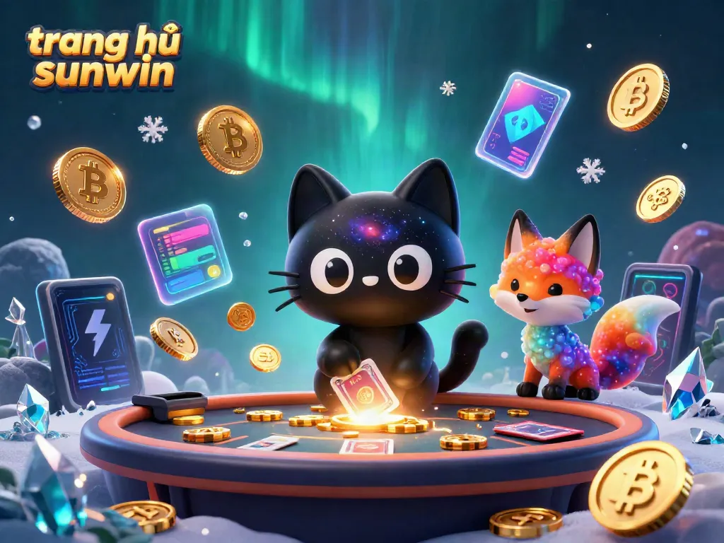 Experience the excitement of trang chủ sunwin with a unique cosmic casino scene featuring whimsical 3D characters.