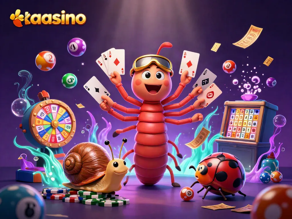 Kaasino casino rewards players with vibrant illustrations featuring unique characters and exciting gaming elements.