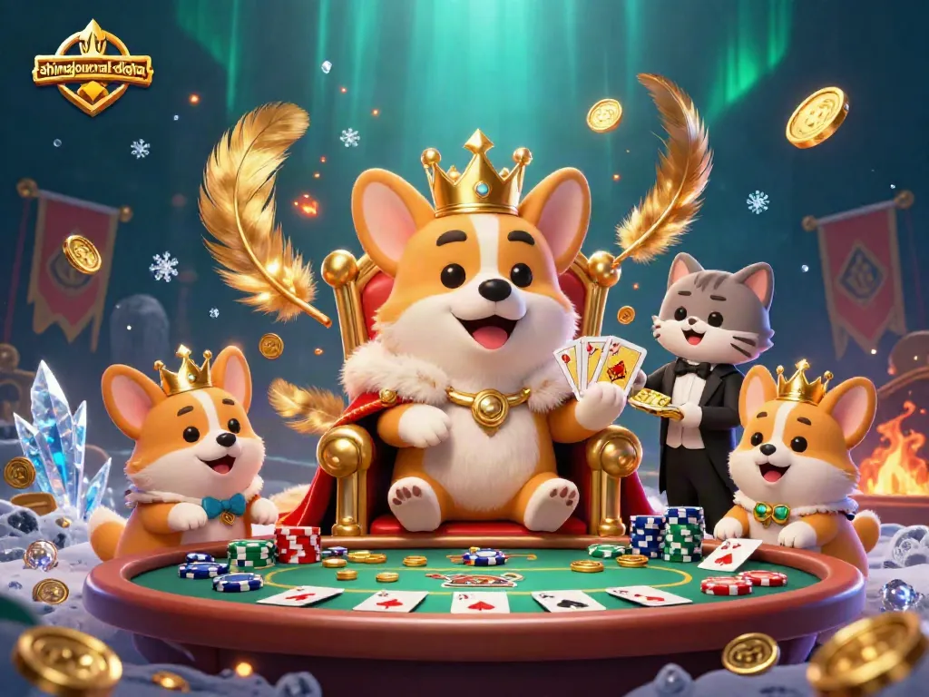 Experience high-stakes fun at ahimajournal-digital's vibrant casino scene featuring cartoon characters and gaming elements.